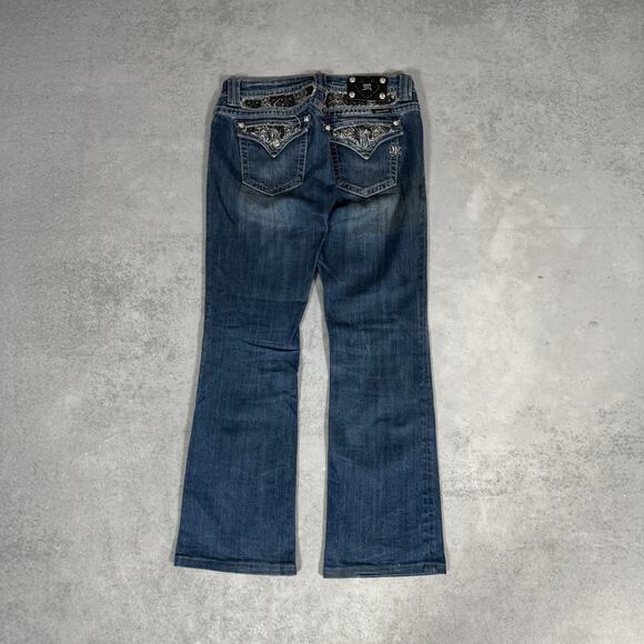 Miss Me JP6078 Bootcut Jeans Dark Wash Denim - Size: 29 - Picture 7 of 10